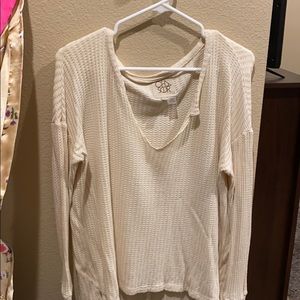 Waffle knit super soft shirt